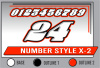 PRINTED NUMBER SET X-2